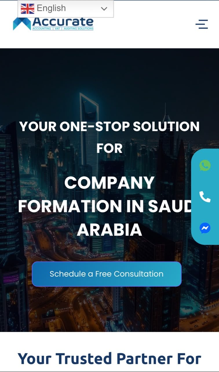 Accurate Account Solutions mobile preview